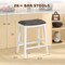 26 Inch Counter Height Bar Stool Set Of 2 With Upholstered Seat
